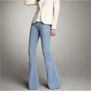 New ▶️ Theory ◀️ Shimra Cold Dye Twill Denim Flare Wide Leg Jean. Size 10